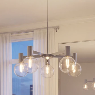 Wright 5-Light Chandelier in Chrome (128|1-3073-5-11)