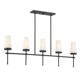 Haynes 5-Light Linear Chandelier in Matte Black (128|1-2803-5-89)