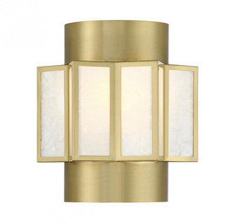 Gideon 2-Light Wall Sconce in Warm Brass (128|9-3164-2-322)