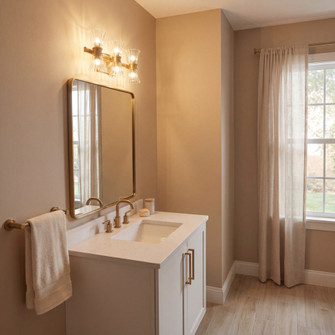 Bennington 6-Light LED Bathroom Vanity Light in Warm Brass (128|8-9702-6-322)