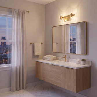 Bennington 4-Light LED Bathroom Vanity Light in Warm Brass (128|8-9702-4-322)