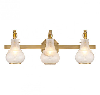 Adams 3-Light Bathroom Vanity Light in Warm Brass (128|8-4417-3-322)