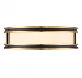 Alberti 4-Light Ceiling Light in Matte Black with Warm Brass Accents (128|6-1822-4-143)