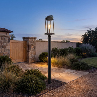 Boone 1-Light Outdoor Post Lantern in Matte Black (128|5-817-BK)