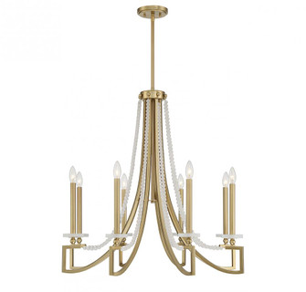 Helen 8-Light Chandelier in Warm Brass (128|1-8804-8-322)