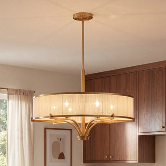Wynwood 6-Light Chandelier in Warm Brass (128|1-7752-6-322)