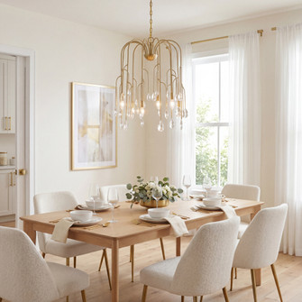 Anholt 6-Light Chandelier in Noble Brass (128|1-6686-6-127)
