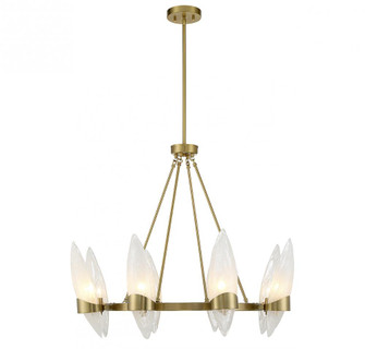 Nouvel 8-Light Chandelier in Warm Brass (128|1-5502-8-322)