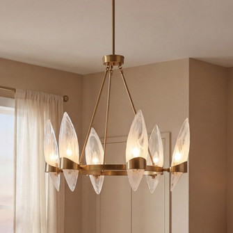 Nouvel 6-Light Chandelier in Warm Brass (128|1-5500-6-322)