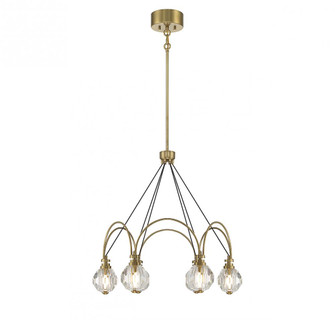 Burnham 6-Light LED Chandelier in Warm Brass (128|1-2202-6-322)