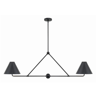 Xavier 54'' Matte Black Linear Chandelier (205|XAV-B9307-MK)