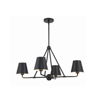 Xavier 31.75'' Matte Black Chandelier (205|XAV-B9304-MK)