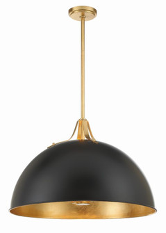 Soto 23.5'' Matte Black + Antique Gold Pendant (205|SOT-18017-MK-GA)