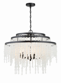 Poppy 6 Light Matte Black Chandelier (205|POP-A5076-MK-FR)