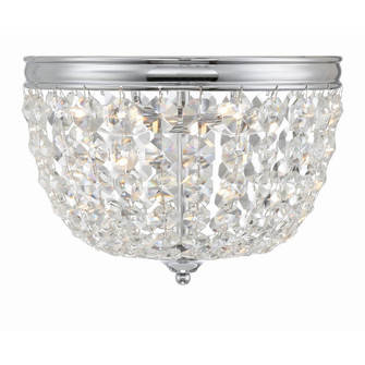Nola 11.5'' Polished Chrome Flush Mount (205|NOL-312-CH-CL-MWP)
