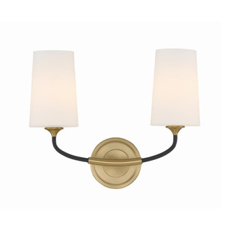 Niles 15'' Black Forged + Modern Gold Sconce (205|NIL-70012-BF-MG)