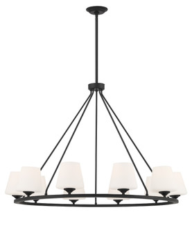 Keenan 10 Light Matte Black Chandelier (205|KEE-A3009-MK)