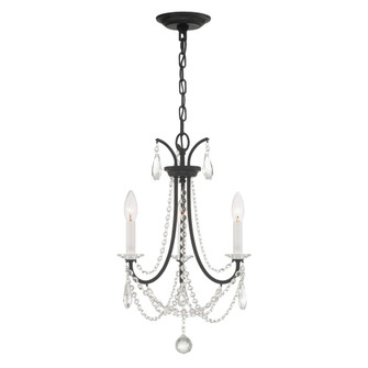 Karrington 14'' Matte Black Chandelier (205|KAR-90903-MK-CL-MWP)