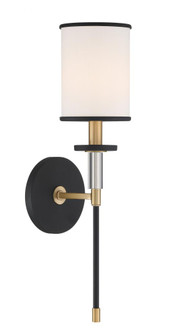 Hatfield 5'' Black Forged + Vibrant Gold Sconce (205|HAT-471-BF-VG)