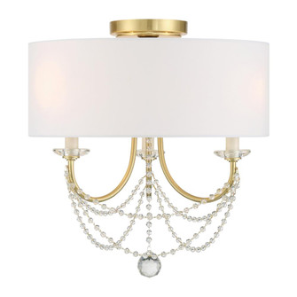 Delilah 15.75'' Aged Brass Semi Flush Mount (205|DEL-90803-AG_CEILING)