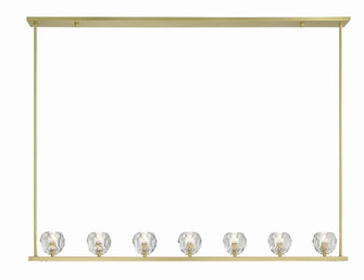 Aragon 7 Light Soft Brass Chandelier (205|ARA-10267-SB)