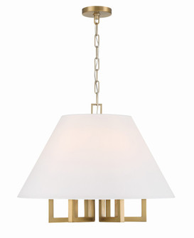 Libby Langdon for Crystorama Westwood 6 Light Vibrant Gold Chandelier (205|2256-VG)