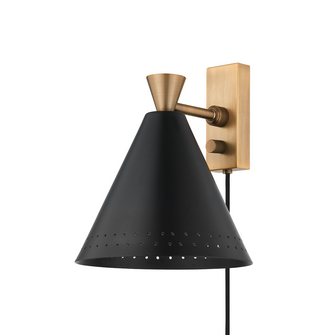 Marvin Plug-in Sconce (52|PTL3010-PBR/SBK)