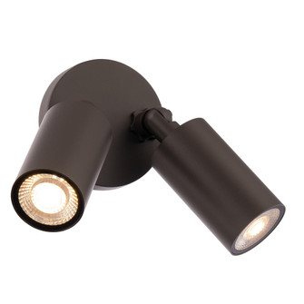 CYLINDER 2 LGT OUTDOOR WALL SCONCE 3000K (1357|WS-W230302-30-BZ)