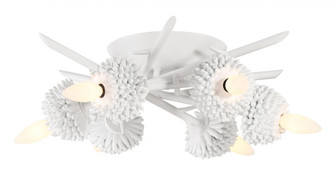 North Fork by Robin Baron - 6 Light flush Mount in Sand White Finish (10|5904-655)