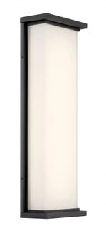 LED Wall Mount with Frosted Aquarium Glass in a Sand Coal Finish (77|P5563-066-L)
