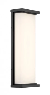 LED Wall Mount with Frosted Aquarium Glass in a Sand Coal Finish (77|P5562-066-L)