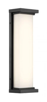 LED Wall Mount with Frosted Aquarium Glass in a Sand Coal Finish (77|P5561-066-L)