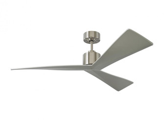 Adler 52-inch indoor/outdoor Energy Star ceiling fan in brushed steel silver finish (6|3ADR52BS)