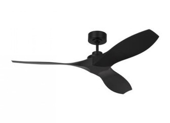 Collins coastal 52-inch indoor/outdoor Energy Star smart ceiling fan in midnight black finish (6|3CLNCSM52MBK)
