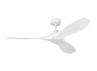 Collins coastal 52-inch indoor/outdoor Energy Star smart ceiling fan in matte white finish (6|3CLNCSM52RZW)