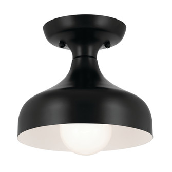 Sisu 6.75 Inch 1 Light Semi Flush in Black (2|52599BK)