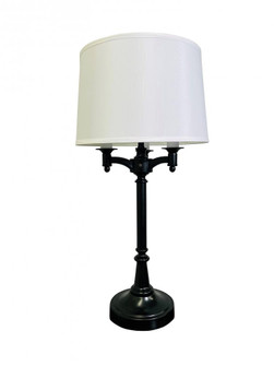 Lancaster 31.75'' Antique Brass Six Way Table Lamp (34|L850-BLK)