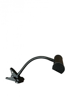 Battery Clip On 7'' Black Textured LED Light Clip On Surfaces Up To 1 3/ 8'' (34|BCLED7-BLK)