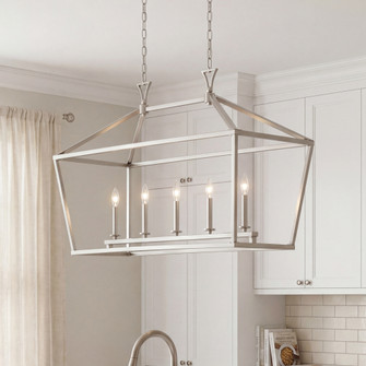 Townsend 5-Light Linear Chandelier in Satin Nickel (128|1-424-5-SN)