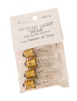 Incandescent Candelabra Bulbs and Accessories (34|15T4-BAG)