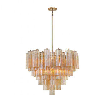Addis 26.75'' Aged Brass Chandelier (205|ADD-312-AG-AM)