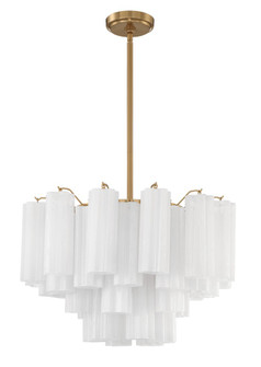 Addis 9 Light Aged Brass Chandelier (205|ADD-308-AG-WH)