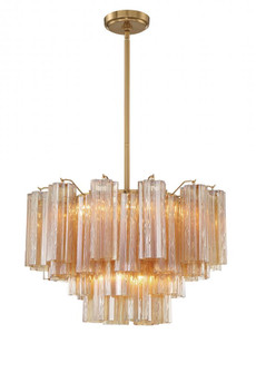 Addis 22'' Aged Brass Chandelier (205|ADD-308-AG-AM)