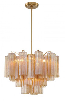 Addis 19.75'' Aged Brass Chandelier (205|ADD-306-AG-AM)