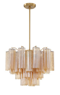 Addis 6 Light Aged Brass Chandelier (205|ADD-306-AG-AM)