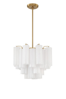 Addis 4 Light Aged Brass Chandelier (205|ADD-300-AG-WH)