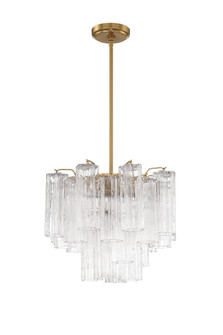 Addis 4 Light Aged Brass Chandelier (205|ADD-300-AG-CL)