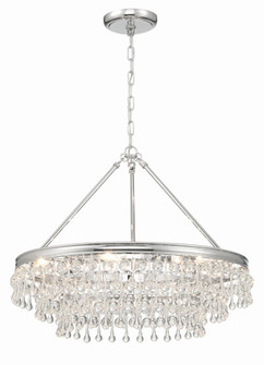 Calypso 25'' Crystal Teardrop Polished Chrome Chandelier (205|237-CH)