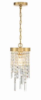 Winfield 1 Light Antique Gold Mini Pendant (205|WIN-210-GA-CL-MWP)