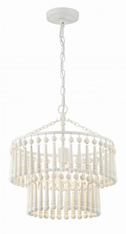 Tiana 15.5'' Matte White Chandelier (205|TIA-7100-MT)